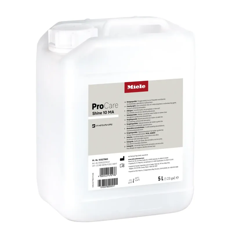 Miele ProCare Shine 10 MA 5L détergent liquide professionnel