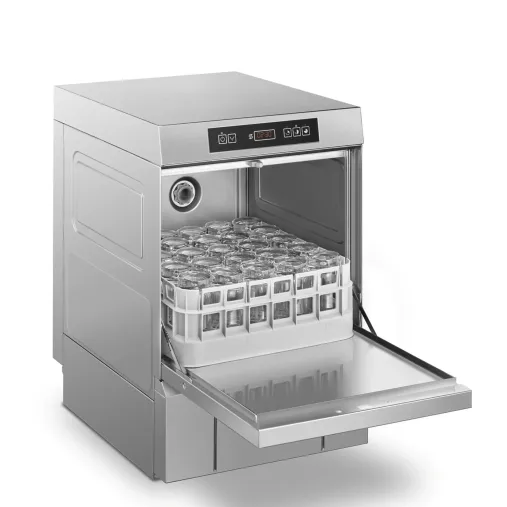 Smeg SPG403ML - côté ouvert panier verres
