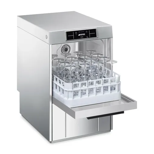 Smeg SPG425 - ouvert côté panier verres à vin