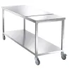 Sclessin 374.261 Table Mobile Inox Professionnelle 2 Plateaux