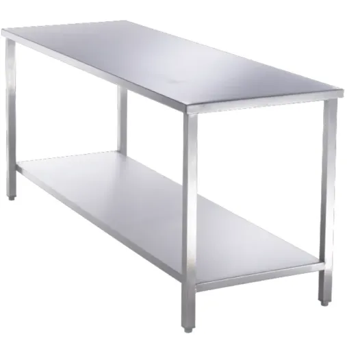 Sclessin 374.261V Table Fixe Inox 2 Plateaux Professionnelle Sclessin 374.261V Table Fixe Inox 2 Plateaux Professionnelle