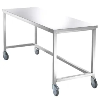 Sclessin 374.260 Table Mobile Inox Professionnelle 1 Plateau