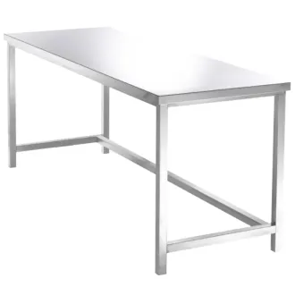 Sclessin 374.260V Table Fixe Inox 1 Plateau Professionnelle