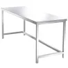 Sclessin 374.260V Table Fixe Inox 1 Plateau Professionnelle