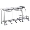 Sclessin 374.784S Chariot Porte-Sacs 4 Sacs Sans Couvercles Professionnel