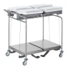 Sclessin 374.794S Chariot Porte-Sacs 4 Sacs Carrés Sans Couvercles Professionnel