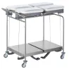 Sclessin 374.791S Chariot Porte-Sacs 4 Sacs Carrés Sans Couvercles Professionnel