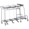 Sclessin 374.775S Chariot Porte-Sacs 3 Sacs Avec Couvercles Professionnel