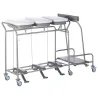Sclessin 374.774S Chariot Porte-Sacs 3 Sacs Sans Couvercles Professionnel