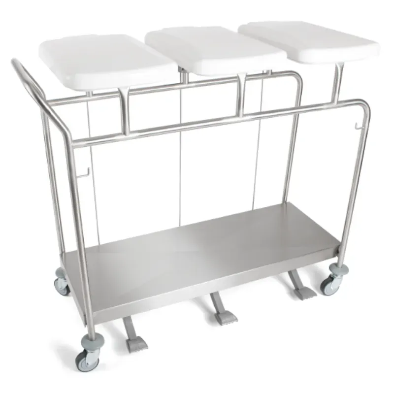 Sclessin 374.772S Chariot Porte-Sacs 3 Sacs Avec Couvercles Professionnel