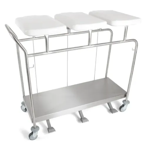 Sclessin 374.771S Chariot Porte-Sacs 3 Sacs Sans Couvercles Professionnel Sclessin 374.771S Chariot Porte-Sacs 3 Sacs Sans Couvercles Professionnel