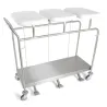 Sclessin 374.771S Chariot Porte-Sacs 3 Sacs Sans Couvercles Professionnel