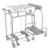 Sclessin 374.765S Chariot Porte-Sacs 2 Sacs Avec Couvercles Professionnel