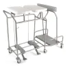 Sclessin 374.764S Chariot Porte-Sacs 2 Sacs Sans Couvercles Professionnel