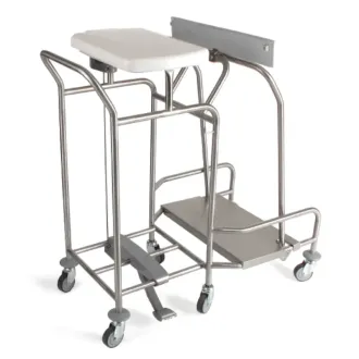 Sclessin 374.755S Chariot Porte-Sac 1 Sac Avec Couvercle Professionnel