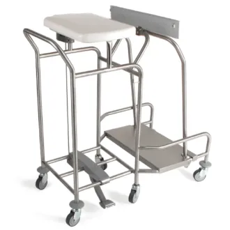 Sclessin 374.754S Chariot Porte-Sac 1 Sac Sans Couvercle Professionnel
