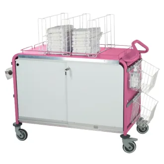 Sclessin 374.911C Chariot Nursing Rose Petit Modèle Professionnel