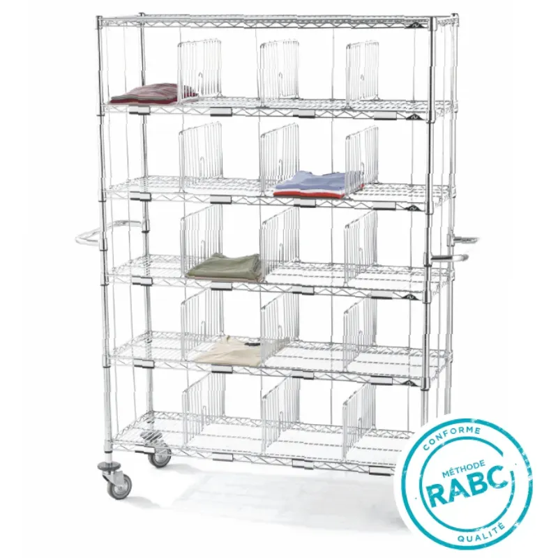 Sclessin 374.837 MANURACK Chariot 25 casiers Professionnel