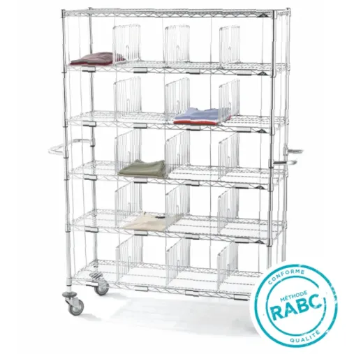 Sclessin 374.834 MANURACK Chariot 16 Casiers Professionnel Sclessin 374.834 MANURACK Chariot 16 Casiers Professionnel