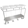 Sclessin 374.783S Chariot Porte-Sacs 4 Sacs Couvercles et Pédales Professionnel