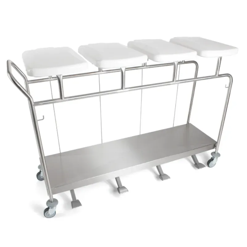 Sclessin 374.781S Chariot Porte-Sacs 4 Sacs Sans Couvercles Professionnel