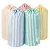 Sclessin Sac à Linge Rayé Gris Professionnel
