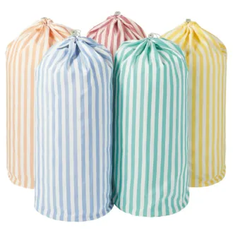 Sclessin Sac à Linge Rayé Jaune Professionnel