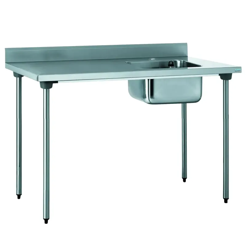 Tournus table inox CHR bac à droite 1400x700mm