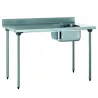 Tournus table inox CHR bac à droite 1400x700mm