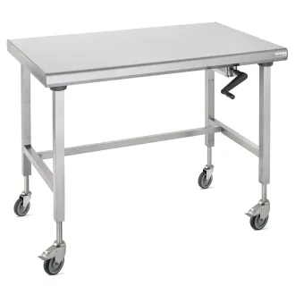 Tournus Table Inox Centrale Mobile Ergonomix 800-1400mm