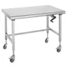 Tournus Table Inox Centrale Mobile Ergonomix 800-1600mm
