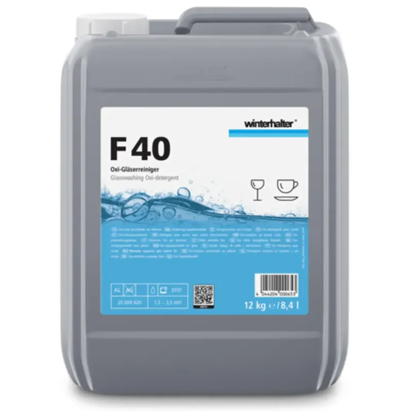 Winterhalter F 40 Détergent pour verres avec action blanchissante 8,4l