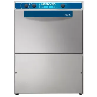 Lave-verres et lave-vaisselle Hoonved HY350, paniers 350x350, Passage 250 mm.