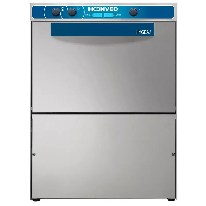 Lave-verres et lave-vaisselle Hoonved HY350, paniers 350x350, Passage 250 mm.