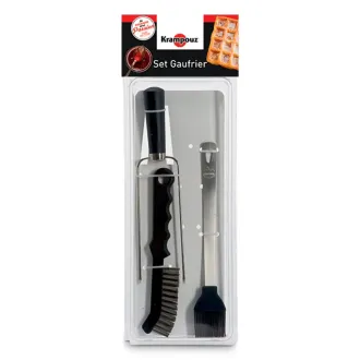 Krampouz Set Gaufrier (Brosse inox, Pinceau et Pic)