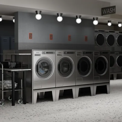 Le lave-linge Professionnel 9kg Asko WMC8944 en situation