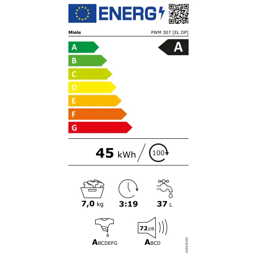 Lave-linge Miele PWM 307 Blanc | Machine à laver professionnelle