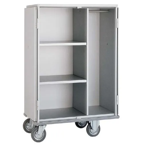 Ariane 1580 ON 001 C1 - Chariot armoire blanchisserie professionnelle avec 2 portes + 1 penderie Ariane 1580 ON 001 C1 - Chariot armoire blanchisserie professionnelle avec 2 portes + 1 penderie