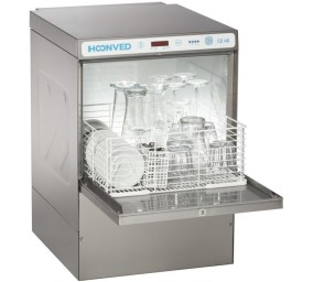 Hoonved Lave-Vaisselle CE46/PS ouvert avec verres