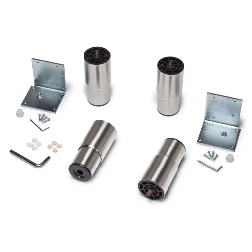 Liebherr Jeu de 4 pieds Acier Inox Reglables 9086527 pour GKV 43 et GG 40 Liebherr Jeu de 4 pieds Acier Inox Reglables 9086527 pour GKV 43 et GG 40