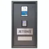 Distributeur de jetons acceptant le paiement par carte bancaire sans contact