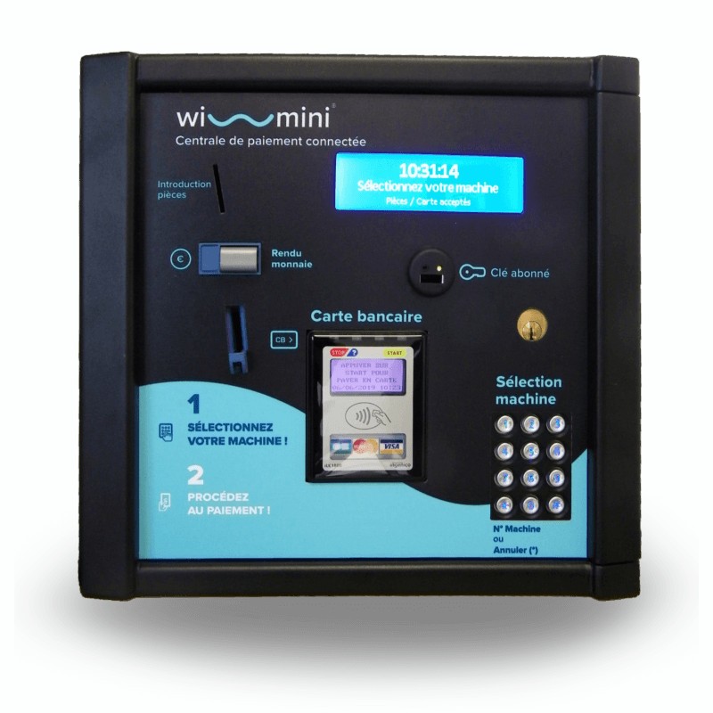 Centrale de paiement pour laverie electro cablage wi-mini