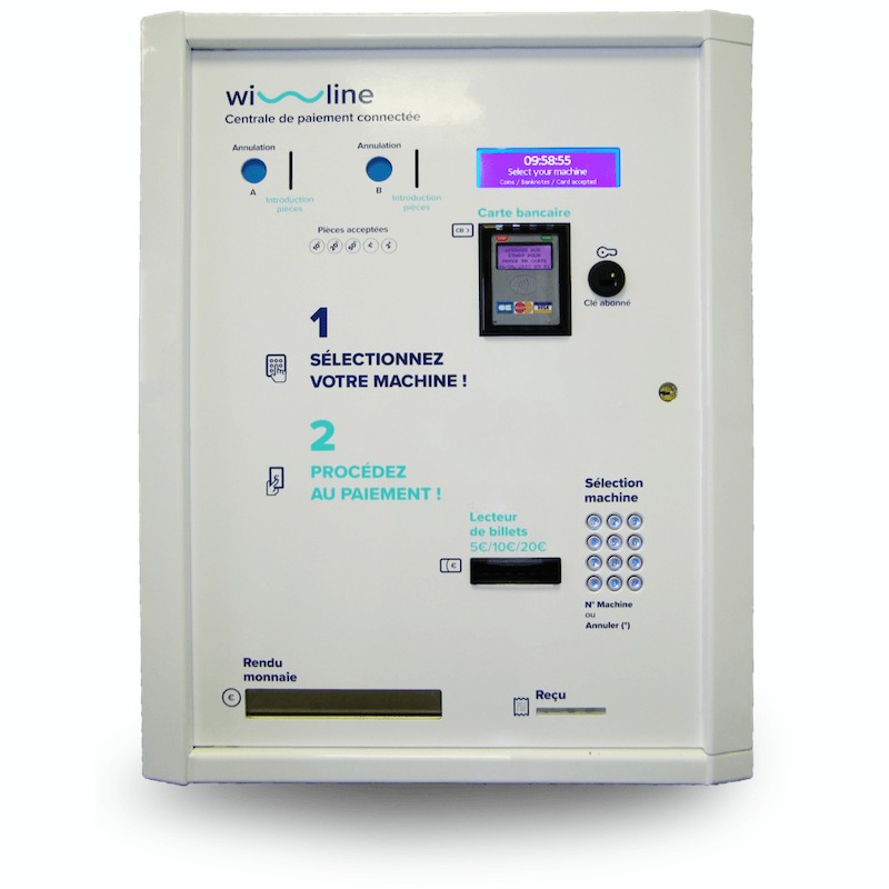 Electro Cablage Wi Line centrale de paiement connectée pour laverie facile à installer