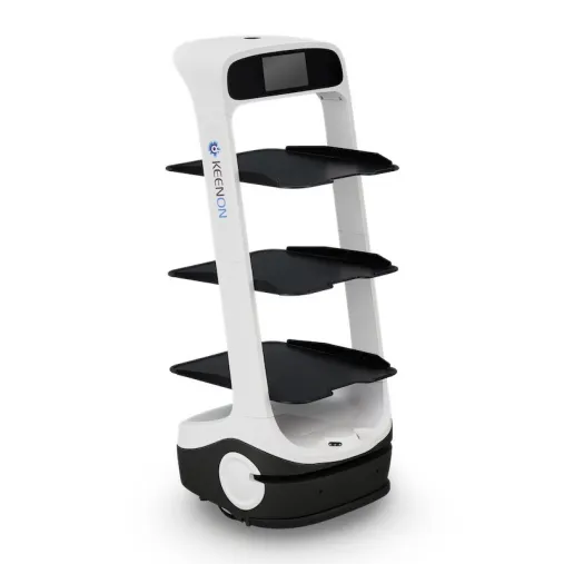 Keenon T6 Tag Label - robot de livraison professionnel pour hôtels, restauration et hôpitaux.