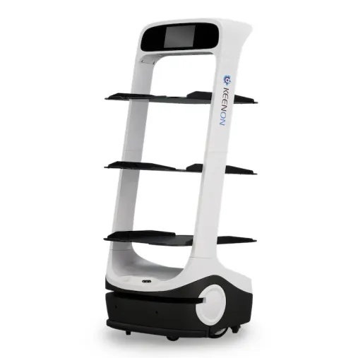 Keenon T6 Tag Label - robot de livraison professionnel pour hôtels, restauration et hôpitaux. Keenon T6 Tag Label - robot de livraison professionnel pour hôtels, restauration et hôpitaux.