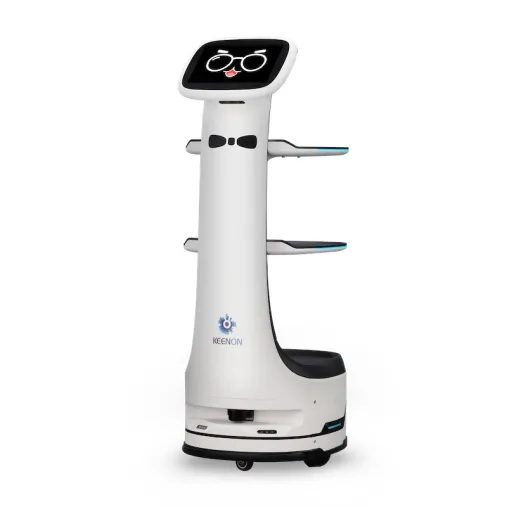 Keenon T8 Pure Laser - robot de livraison professionnel pour hôtels, restauration et hôpitaux. Keenon T8 Pure Laser - robot de livraison professionnel pour hôtels, restauration et hôpitaux.