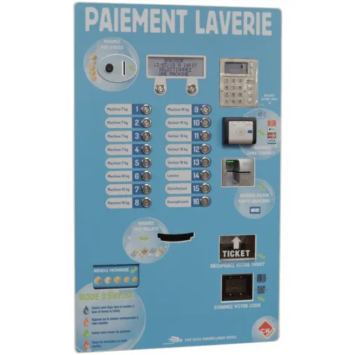 CKSquare Myosis LEM | Centrale de paiement encastrable avec boutons lumineux