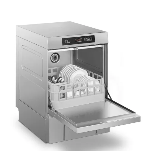 SMEG SPG405S Lave-verres Professionnel avec Panier assiettes
