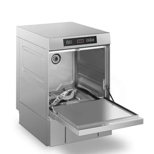 SMEG SPG405S Lave-verres Professionnel ouvert de coté