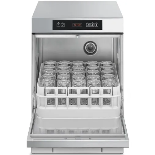 SMEG SPG405 Lave-verres Professionnel Ouvert avec Panier à verres